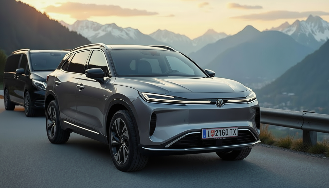 Taxi Innsbruck Flotte - BYD Seal U Elektro-SUV für Flughafentransfer und Taxifahrten in Innsbruck